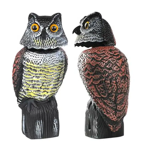 Hete Aanbieding Buiten Plastic Vogelverschrikker Simulatie Uil Sculptuur Vogelafschrikmiddel Tuindecoratie Patio Ornamenten Vogels Verjagen - Product Image 2