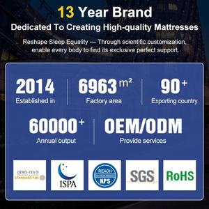 Matelas hybride Queen Size personnalisé de dureté moyenne Tissu tricoté Matelas de lit King Size hybride en polyester bon marché pour la maison - Product Image 5