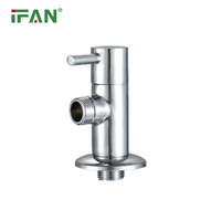 IFAN Factory OEM ODM Vanne d'angle à noyau en laiton, 2 ou 3 voies, tous styles, 1/2 pouce