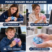Jouet Squishy Pailleté Personnalisé OEM ODM Vente en Gros Balles Mochi Souples en TPR à Presser en Vrac pour Cadeaux de Fête et Prix Nouveauté de Carnaval