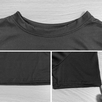 T-shirt Court Basique Sexy avec Logo Personnalisé, Haut Court Blanc pour Femme, Manches Courtes, Impression Personnalisée