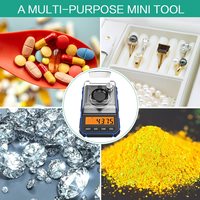 Balance numérique en milligramme 50g/ 0.001g balance à bijoux Portable avec LCD rétro-éclairé balance à poudre de Tare Micro piles incluses