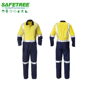 Стандартная рабочая одежда AS/NZS день/ночь высокая видимость Светоотражающая рабочая одежда Hi Vis защитная куртка для горнодобывающей работы D/N двухтонная одежда