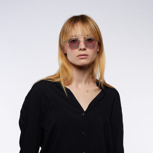 LMAMBA New Trend 2025 High Quality Fashion <b>Square</b> Double Bridge Metal Polygon Shades Custom Logo Designer <b>Sunglasses</b> Men Women - Product Image 3