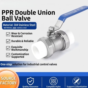 Válvula de Doble Bola de Acero Inoxidable 304 para Agua Potable con Soldadura por Fusión en Caliente - Product Image 1