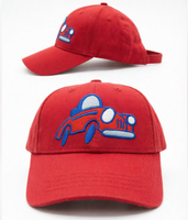 Casquette de baseball six panneaux pour enfants avec motif de petite voiture mignonne, ajustable pour garçons et filles, idéale pour les jeux en extérieur