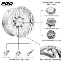 Jantes de camion forgées OEM ODM 6x120 6x135 6x139.7 de 20, 22, 24, 26, 28, 30 pouces polies pour Colorado Silverado 1500