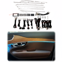 Lumière ambiante LED pour voiture, adaptée à la Volvo XC90, bande lumineuse de guidage de porte, lumière intérieure 64 couleurs, pièces automobiles