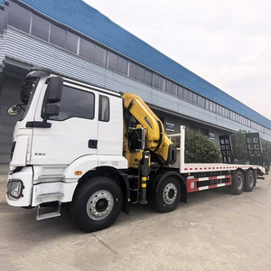 รถบรรทุกติดเครน Shacman H3000 8x4 25 ตัน แบบ Knuckle Boom Crane ระบบไฮดรอลิกเต็มรูปแบบ แรงยกสูง สำหรับงานก่อสร้างขยายท่าเรือในแอฟริกา - Product Image 1