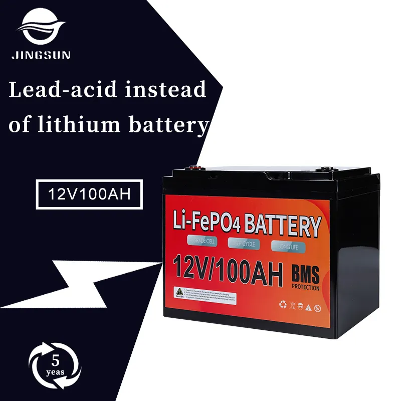 जिंगसन लीड एसिड उत्पादन लाइन कर्षण बैटरी 12v 100ah लीड एसिड बैटरी