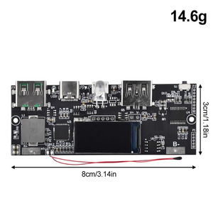 Taidacent Màn hình màu 22.5 W sạc nhanh cổng kép <span class=keywords><strong>QC</strong></span> PD sạc nhanh ngân hàng điện không dây mô-đun DIY 22.5 Watt sạc <span class=keywords><strong>PCB</strong></span> - Product Image 5