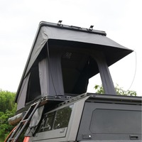 Tenda Atap Zentopia Berbahan Aluminium Honeycomb Segitiga, Cangkang Keras, Tahan Air, Dilengkapi Tangga, untuk SUV 4x4 Off-Road, Empat Musim, Kapasitas 2-3 Orang