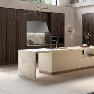 Ace Popular Modern Style <strong>Grey</strong> Kitchen Cabinet <strong>Cupboard</strong> With Island - Product Image 1