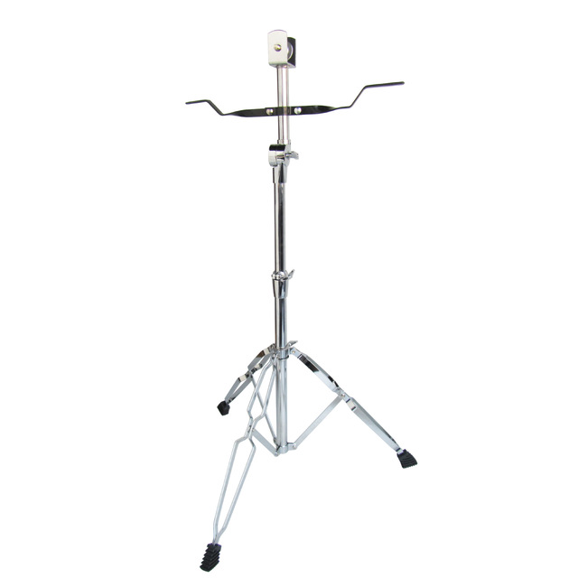 Wholesale Silver Color Big Bongo Drum Stand High Quality Electroplated Bongo Drum Holder