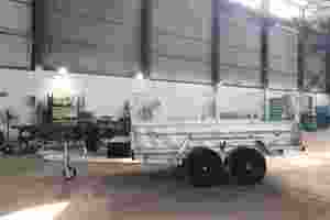 <span class=keywords><strong>Remolque</strong></span> de jaula tándem resistente 8x5 <span class=keywords><strong>con</strong></span> rampa Caja de <span class=keywords><strong>remolque</strong></span> <span class=keywords><strong>basculante</strong></span> hidráulica galvanizada y remolques basculantes - Product Image 6