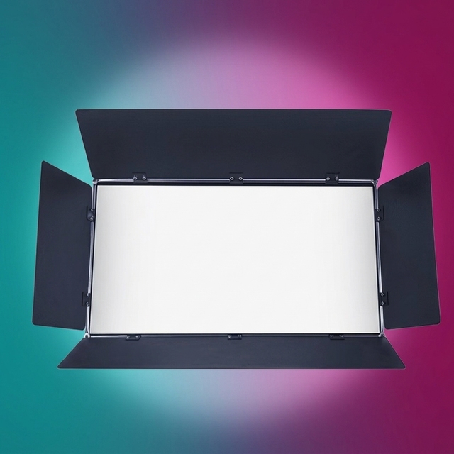 QSE Lighting 400W High Power RGBW 3-Color CRI95 DMX512 LED Studio Light Full-Color Soft Panel Theater Video Conference