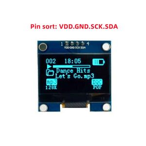 Module OLED 1,3 pouces, écran couleur 128x64 SPI/IIC I2C, communication couleur, module d'affichage OLED LCD LED 1,3 pouces blanc/bleu - Product Image 6