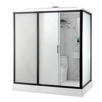 Salle de douche complète portable de luxe tout-en-un préfabriqué mobile intégré modulaire conteneur maison salle de bain Pod