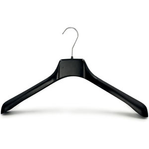 Cintres en plastique antidérapants personnalisés avec logo, noirs et blancs, pour jupes, robes de mariée, vestes, costumes pour hommes, manteaux, maillots de bain et chemises - Product Image 1