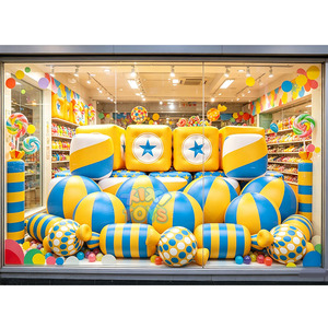 Globos Inflables Gigantes Personalizados para Exhibición en Tiendas y Ventanas, Modelos de Piruletas Inflables de PVC Herméticos para Promoción - Product Image 1