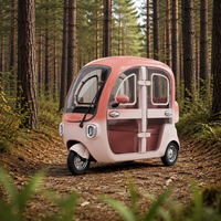Scooter à trois roues, nouveau tricycle électrique fermé avec cabine, tricycle électrique pour la famille au quotidien