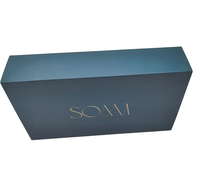 Boîte cadeau magnétique en carton rigide durable personnalisable avec gaufrage à chaud or, recyclable, pour bijoux, mariage, prix négociable