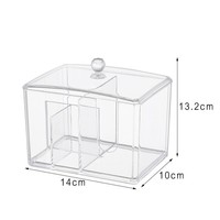 Boîte de rangement transparente anti-poussière, boîte de rangement multifonctionnelle pour cosmétiques, boîte de présentation