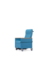 Fauteuil médical mobile multifonctionnel avec repose-pieds extensible et poignée arrière pour les salles d'hôpital et les soins aux personnes âgées