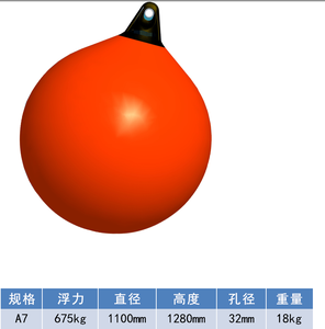 Flotadores inflables Boya protección Guardabarros de barco Acoplamiento Parachoques de amarre flotante Guardabarros de barco Bola Boya de ancla redonda - Product Image 2