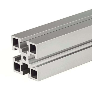 Profilés en aluminium 4040 4080 V-<span class=keywords><strong>Slot</strong></span> C-Beam, profilés en aluminium industriels personnalisés 4080, extrusion en aluminium noir anodisé 6063 T8 - Product Image 2