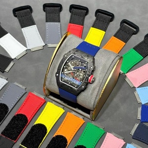 Reloj de Buceo Automático Super RM Style Square de Fibra de Carbono y Caucho, con Alarma, Movimiento Mecánico Analógico, Diseño Deportivo Hip Hop - Product Image 3