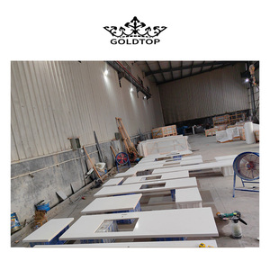 Goldtop ODM/OEM Bianco Quarzo grigio vena <span class=keywords><strong>Carrara</strong></span> 4044 Bianco <span class=keywords><strong>Carrara</strong></span> Quarzo artificiale controsoffitti <span class=keywords><strong>vendita</strong></span> calda hotel 3D Design modello - Product Image 1