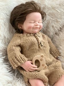 Poupée réaliste pour nouveau-né, 20 pouces, bébé fille endormi, réaliste, avec couche - Product Image 3