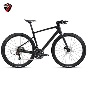 Vélo de route tout-terrain GRAVEL-V1 avec freins à disque à huile à 24 vitesses et vélo de tourisme en gravier à poignée plate - Product Image 6