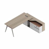 Bureau de direction moderne en forme de L, bureau administratif pour PDG, bureau de direction pour manager