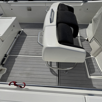 Plateforme de bain et tapis de cockpit pour bateau 2005 White Shark 285, en mousse EVA, imitation teck, style SeaDek MarineMat Gatorstep, auto-adhésif