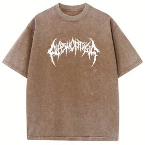 T-shirt surdimensionné respirant 100% coton unisexe 2025 été imprimé graphique Sublimation coupe ample - Product Image 5