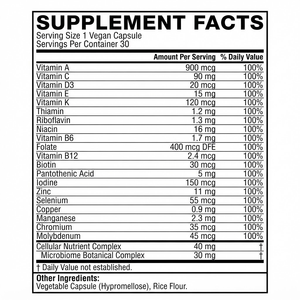 Cápsulas de Multivitaminas y Minerales Diarios OEM ODM, 30 Unidades, Proveedor de Marca Privada al por Mayor - Product Image 2