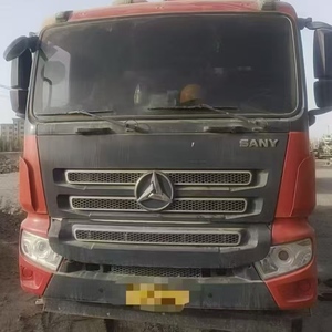 Camion pompe à béton de 43 mètres fabriqué par SANY, produit en novembre 2020, avec cabine rouge d'origine, prix de 618 000 RMB. - Product Image 2