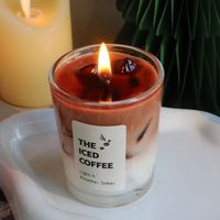 Indoor-Aromatherapie-Kerze Kreative Gelwachs-Partykerze Heimdekoration Atmosphäre Rauchfreie Sojabohnen-Kerze im Becher
