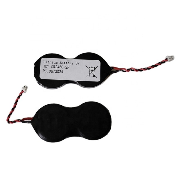 Cr2450 Button Cell 3V CR 2450 2P Lithium Batteries With Solder Tabs Connectors Plug