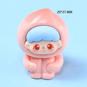 Nouvelle résine dessin animé en trois dimensions fruit garçon troisième génération bijoux à bricoler soi-même accessoires voiture bureau porte-clés matériel mignon fruit - Product Image 3