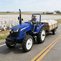 Prix de gros d'usine, tracteur agricole automatique 4x4 de 50 CV avec moteur diesel YTO