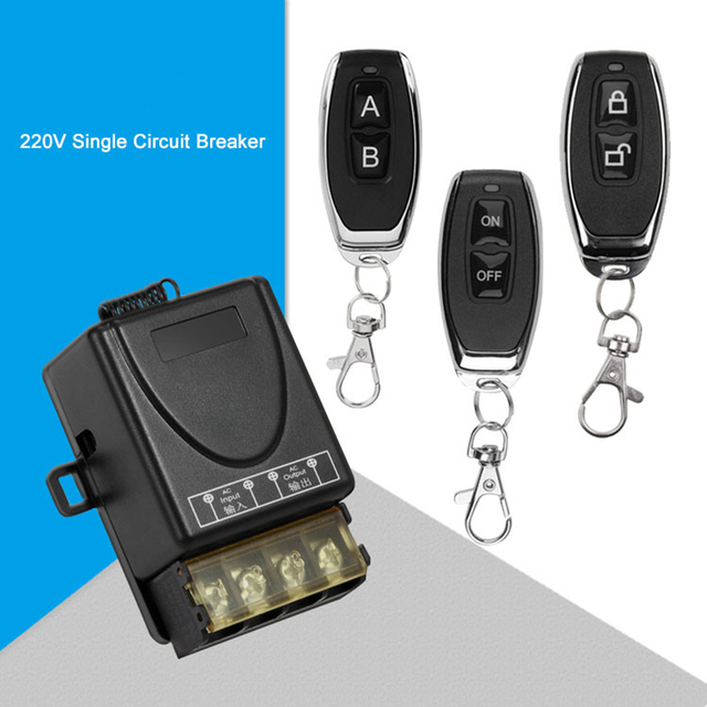433MHz 220V AC 85V~265V Water Pump Remote Control Switch 30A Receiver Module Wireless Transmitter for Electrical Equipment
