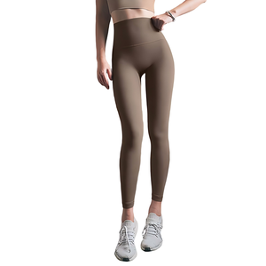 Pantalones de Yoga de Cintura Alta Ajustables y Ligeros para Mujer, Primavera/Verano/Otoño, Nailon, Absorben la Humedad, Deportivos, Fitness - Product Image 2