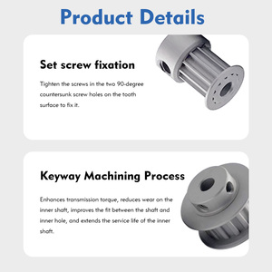 Cdriva Độ chính xác cao tùy chỉnh đồng bộ thời gian ròng rọc Htd/GT/XL/L/H/mxl/T/AT cho bộ phận truyền tải điện/máy móc CNC - Product Image 4