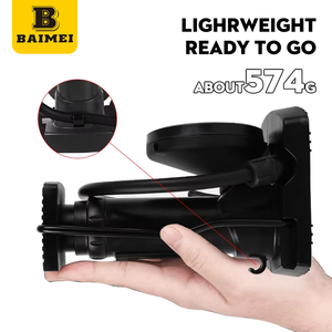 BAIMEI portátil de alta pressão pé bomba com calibre para motocicleta & bicicleta inflação mão bomba tipo - Product Image 2