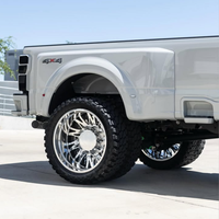 Ruedas forjadas dobles personalizadas pulidas 22X8.25 24X8.25 con tapa central flotante 10X285.75 8X170 para Chevy Silverado 3500HD
