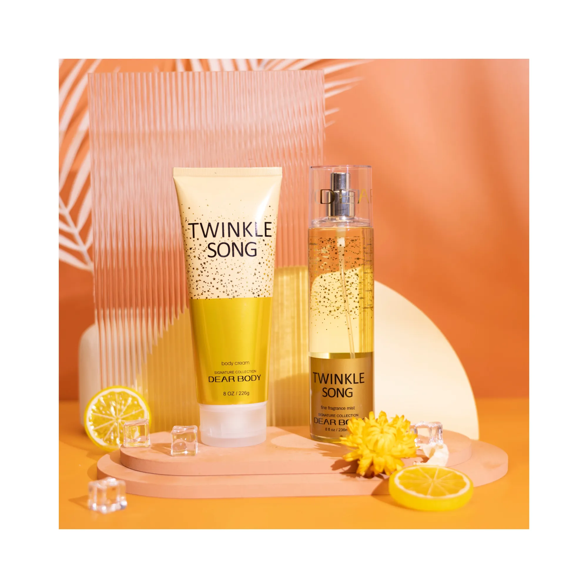 Secret Twinkle song mixed fragrance gift set fresh fruit mix with strong floral scent perfume and body care with low price