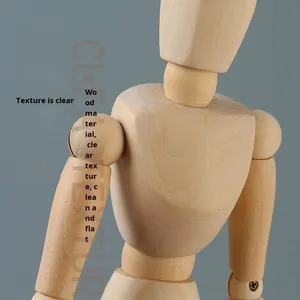 Modello umano articolato modello schizzo con giunti mobili <span class=keywords><strong>per</strong></span> arte e Manga artigianato in legno ornamento <span class=keywords><strong>da</strong></span> scrivania Art Supply - Product Image 4